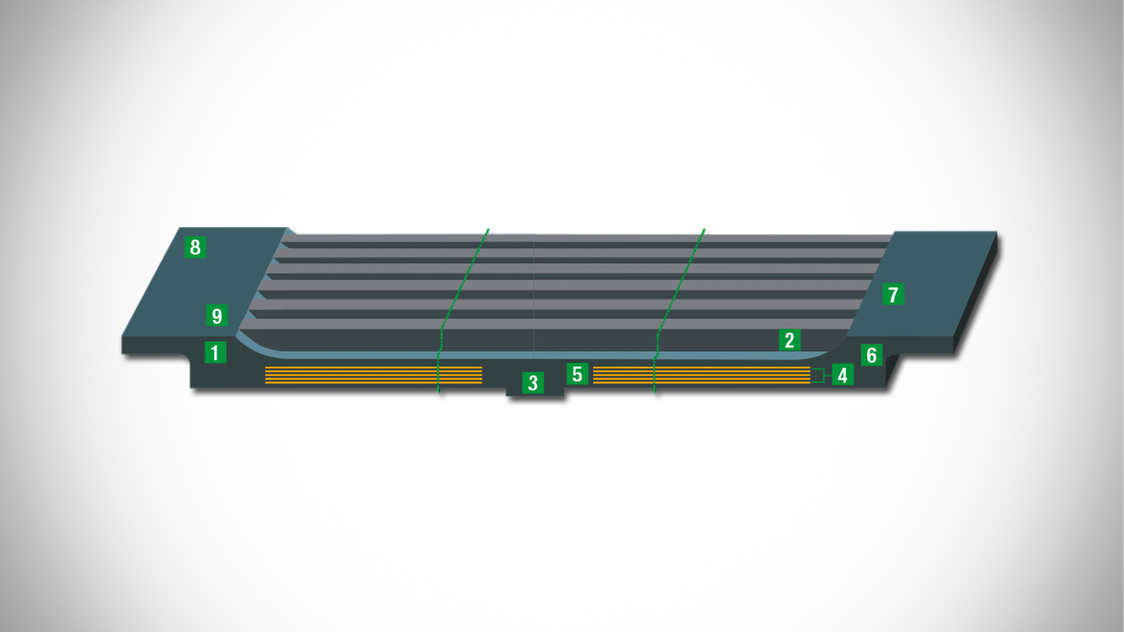 Filter belt construction